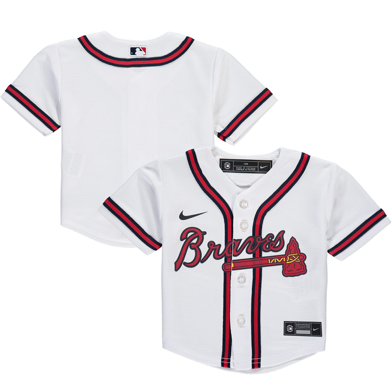 2020 MLB Infant Atlanta Braves Nike White 2020 Replica Team Jersey 1->boston red sox->MLB Jersey